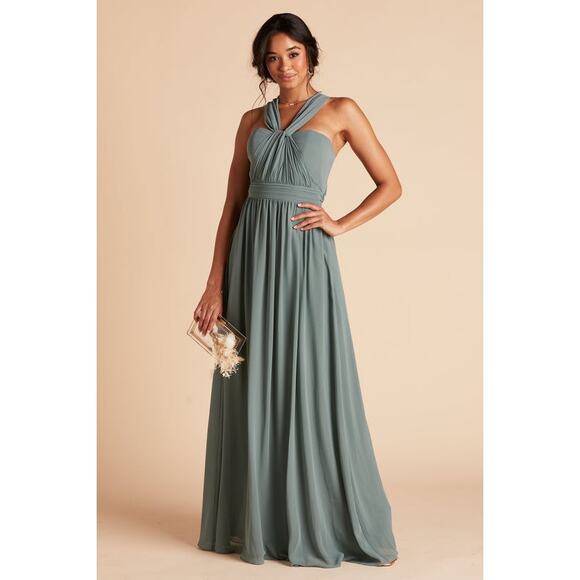 Birdy Grey Grace Convertible Dress in Sea Glass Chiffon - Picture 2 of 13